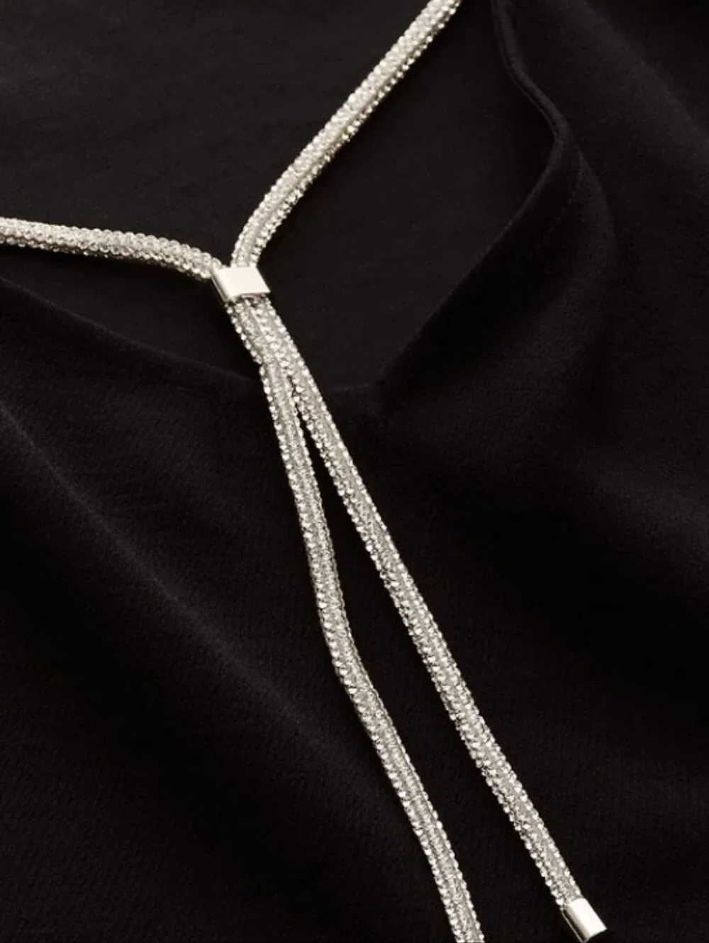 NWT Ba&Sh Top Ofir ,black/ Silver Size 3 - Picture 6 of 11